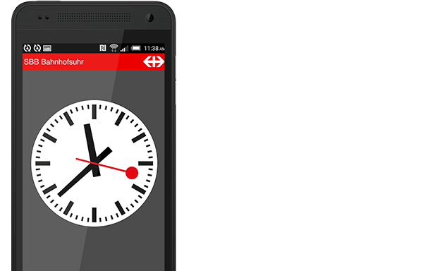 Mobile SBB Uhr