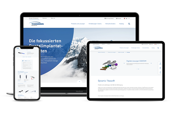 Corporate Website Thommen Medical